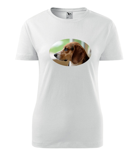 Dámské tričko s bíglem - Dárek pro chovatelku psů