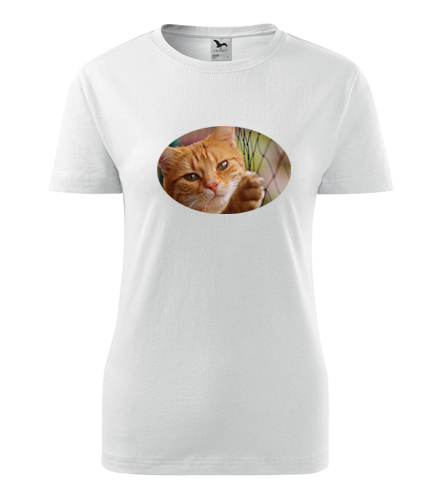 Dámské tričko s kočkou 1 - Dárek pro chovatelku koček