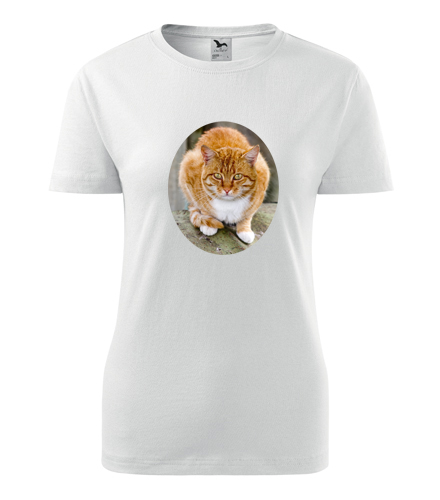 Dámské tričko s kočkou 5 - Dárek pro chovatelku koček