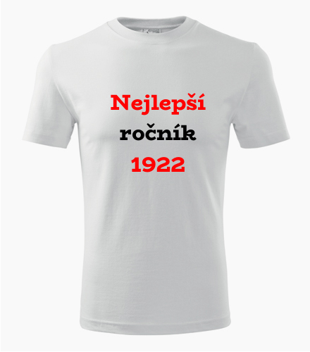 Tričko Nejlepší ročník 1922