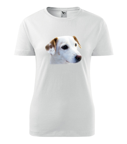 Dámské tričko se psem 1 - Dárek pro chovatelku psů