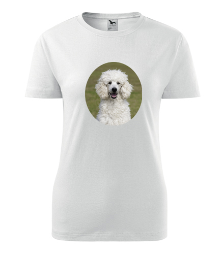 Dámské tričko s pudlem - Dárek pro chovatelku psů