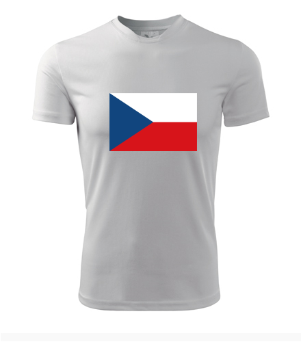 Tričko s českou vlajkou - Trička s vlajkou pánská