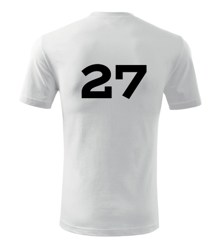 Tričko s číslem 27 - Trička s číslem