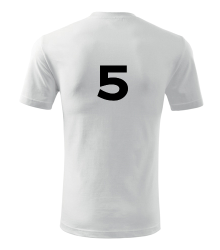 Tričko s číslem 5