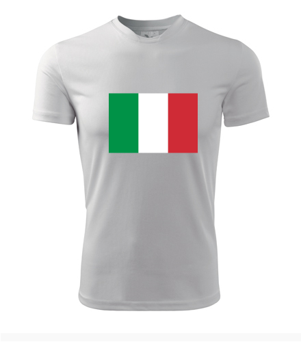 Tričko s italskou vlajkou - Trička s vlajkou pánská