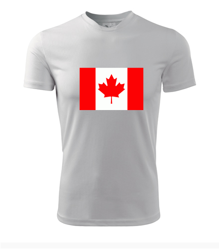 Tričko s kanadskou vlajkou - Trička s vlajkou pánská