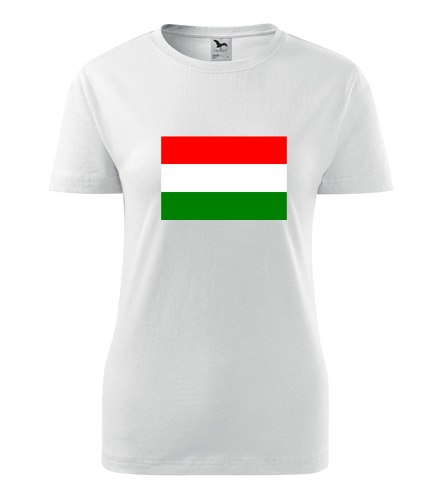 Dámské tričko s maďarskou vlajkou