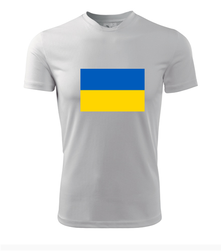 Tričko s ukrajinskou vlajkou - Trička s vlajkou pánská