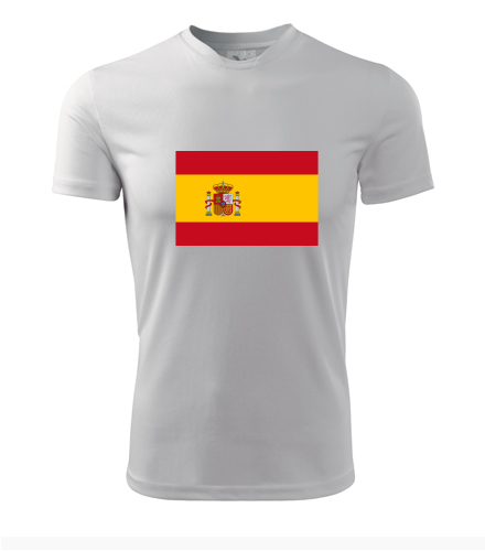 Tričko se španělskou vlajkou - Trička s vlajkou pánská