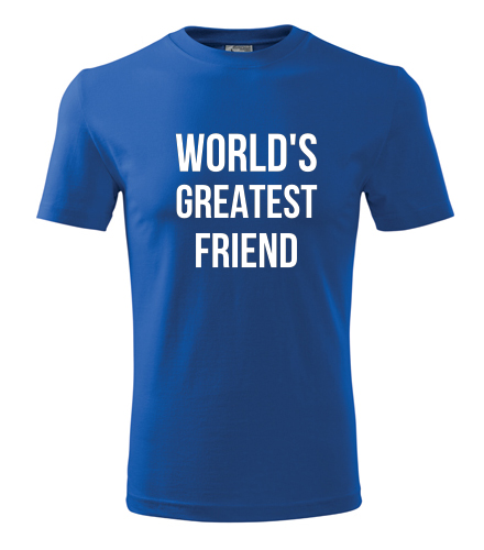 Modré tričko Worlds Greatest Friend