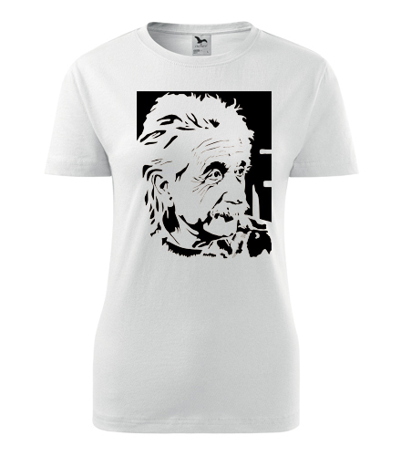 Dámské tričko Einstein - Dárek pro kadeřnici