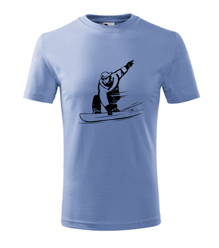 Dětské tričko snowboardista - Dárek pro kluka k 10