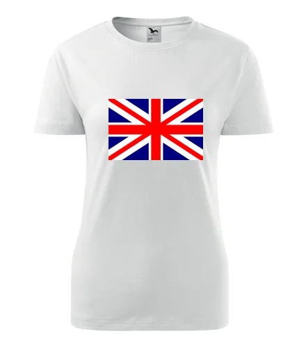 Tričko s anglickou vlajkou dámské