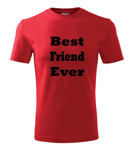Červené tričko Best Friend Ever
