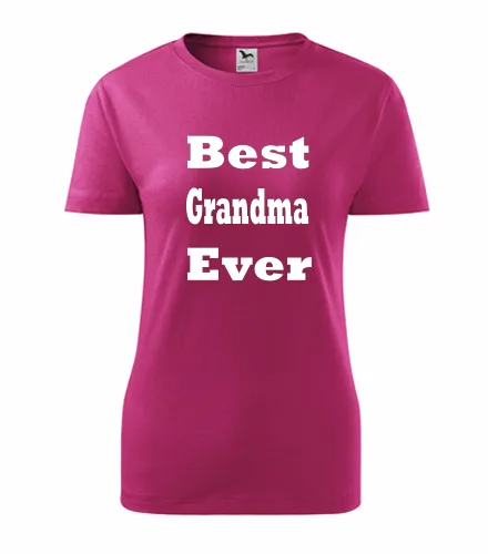 Purpurové dámské tričko Best Grandma Ever