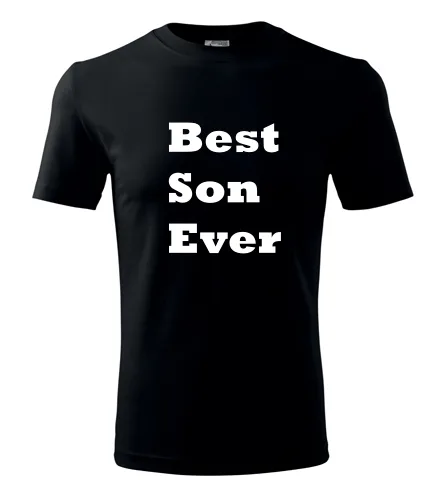 Černé tričko Best Son Ever