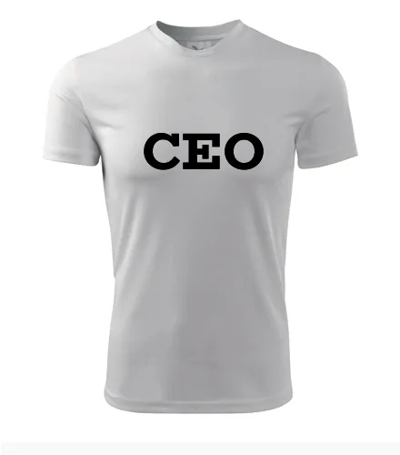 Bílé tričko CEO