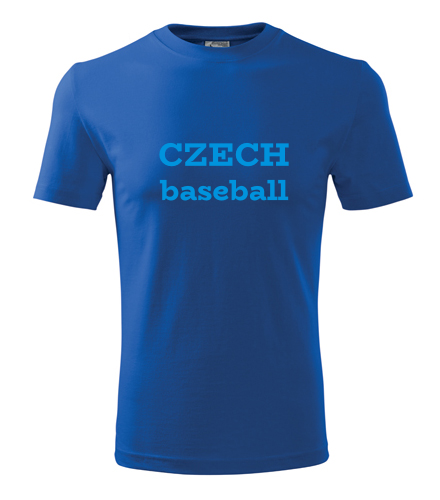 Modré tričko Czech baseball