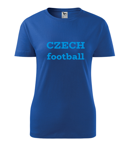 Modré dámské tričko Czech football