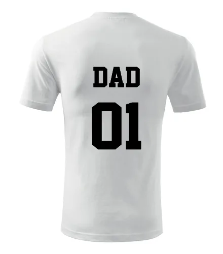 Bílé tričko Dad