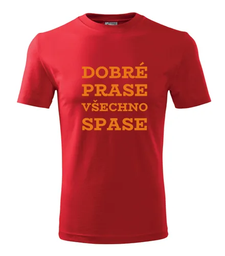 Červené tričko Dobré prase všechno spase