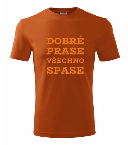 Oranžové tričko Dobré prase všechno spase