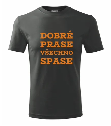 Grafitové tričko Dobré prase všechno spase