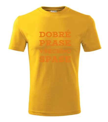 Žluté tričko Dobré prase všechno spase