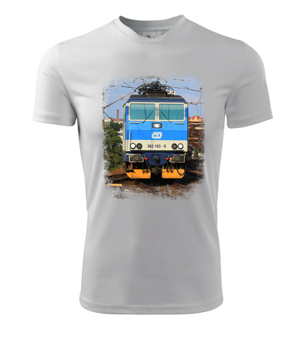 Tričko s lokomotivou Eso 362.163 - Dárek pro železničáře