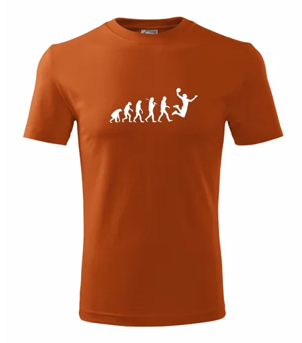 Oranžové tričko evoluce basketbal