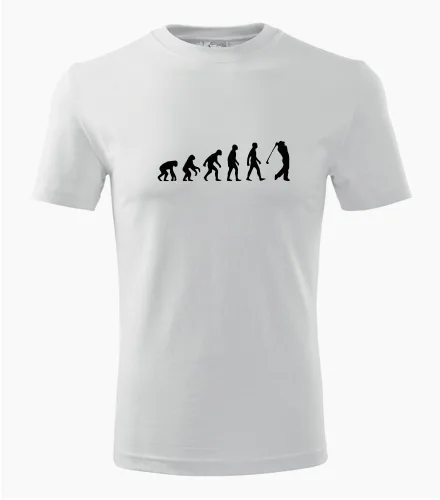 Bílé tričko evoluce golf