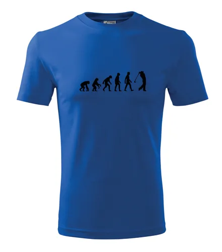 Modré tričko evoluce golf