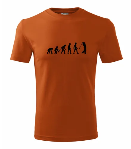 Oranžové tričko evoluce golf