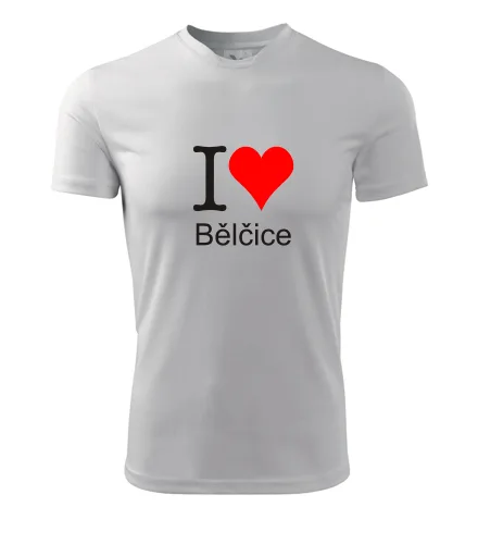 Bílé tričko I love Bělčice