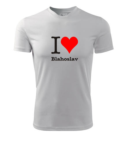 Bílé tričko I love Blahoslav