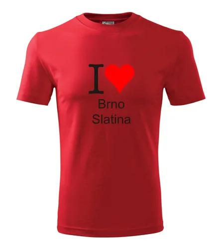 trička s potiskem Červené tričko I love Brno Slatina 