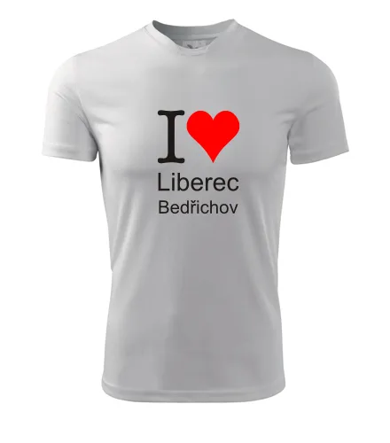 Bílé tričko I love Liberec Bedřichov