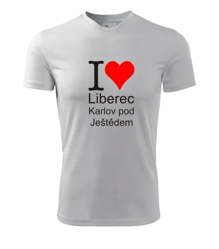 Bílé tričko I love Liberec Karlov pod Ještědem