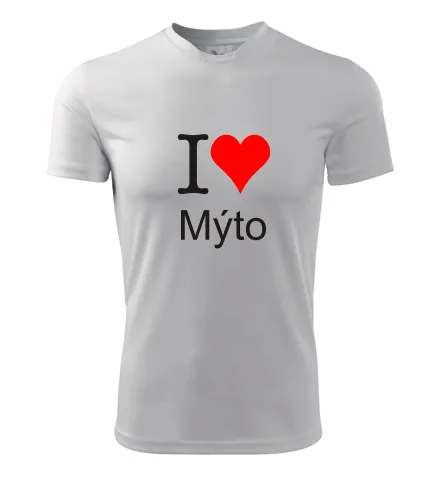 Bílé tričko I love Mýto