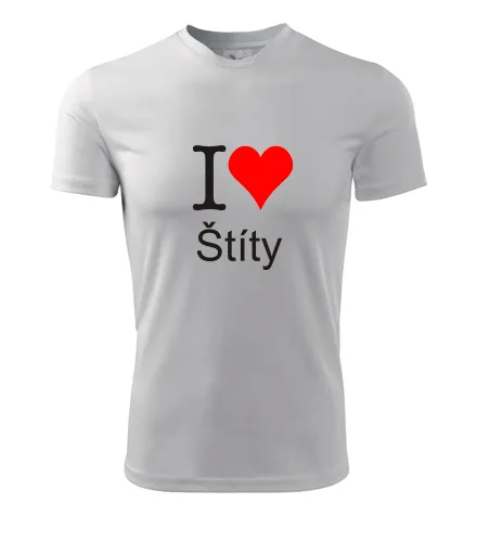 Bílé tričko I love Štíty