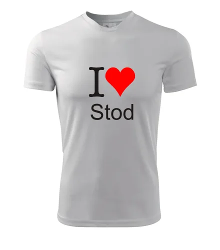 Bílé tričko I love Stod