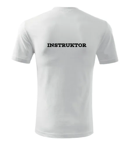 Bílé tričko instruktor