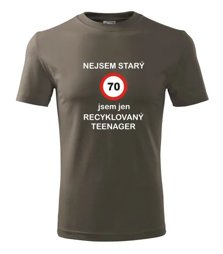 trička s potiskem Army tričko jsem recyklovaný teenager 70 