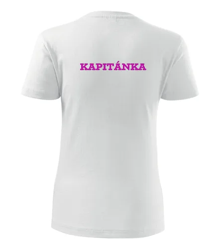 Bílé dámské tričko kapitánka dámské