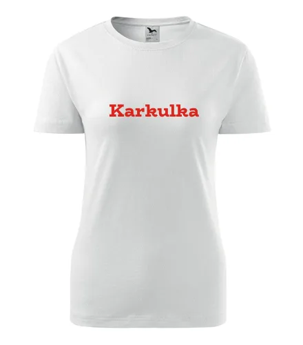 Bílé dámské tričko Karkulka