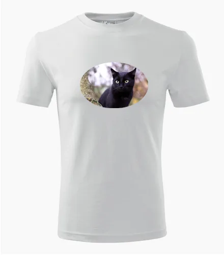 Bílé tričko s kočkou 6