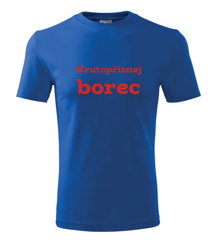 Modré tričko Krutopřísnej borec