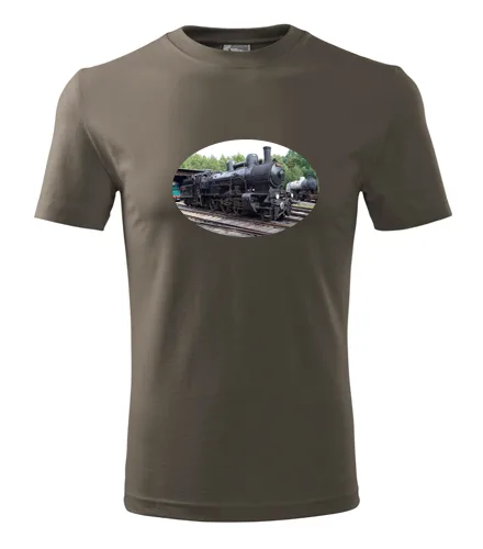 trička s potiskem Army tričko s parní lokomotivou 354 