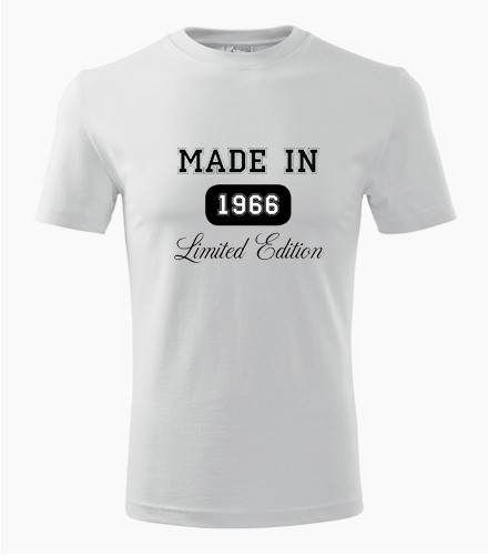 Tričko Made in + rok narození - Dárek pro muže k 18